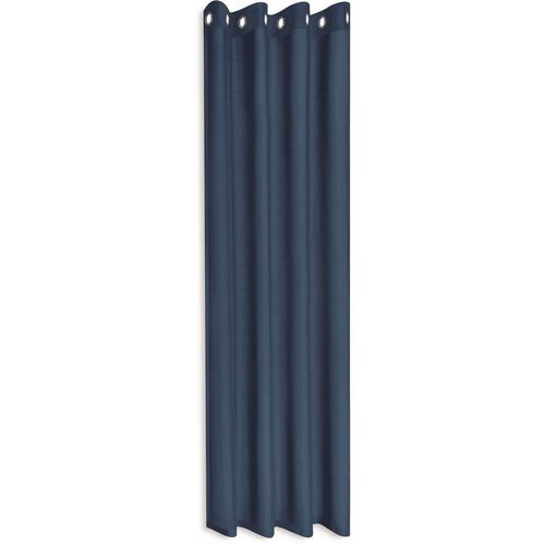 4007863545958 - Vorhang Ilia Gr 1 blau B140cm H235cm Wirkware Polyester Gardinen HxB 235x140 klasischer Uni Ösenschal