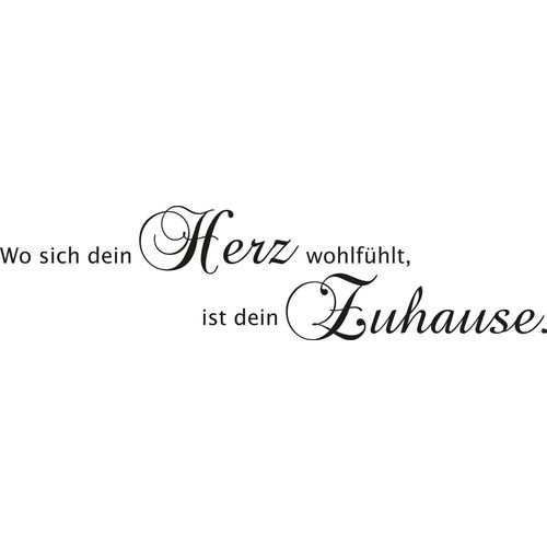 4068222688105 - Wandspruch MY HOME Wo sich dein Herz wohlfühlt ist dein Zuhause schwarz B120cm H30cm T01cm Vinyl Wandtattoos Wandaufkleber selbstklebend rückstandslos abziehbar Sticker Spruch 4068222688105 - Wandspruch MY HOME Wo sich dein Herz wohlfühlt ist dein Zuhause schwarz B120cm H30cm T01cm Vinyl Wandtattoos Wandaufkleber selbstklebend rückstandslos abziehbar Sticker Spruch