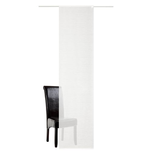 4006470450945 - Schiebegardine HEINE HOME Gardinen Gr 245 cm Paneelwagen 60 cm weiß (wollweiß) Schiebegardinen halbtransparent