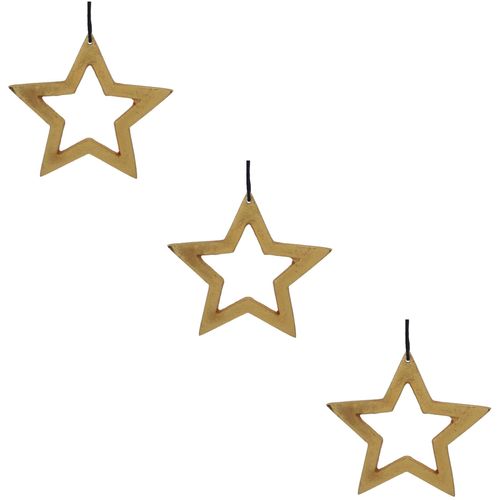 4064118995166 - Dekostern CREATIV DECO Dekosterne Gr B H T 1600 cm x 1600 cm x 050 cm goldfarben Weihnachtssterne modernes Cut-Out-Design