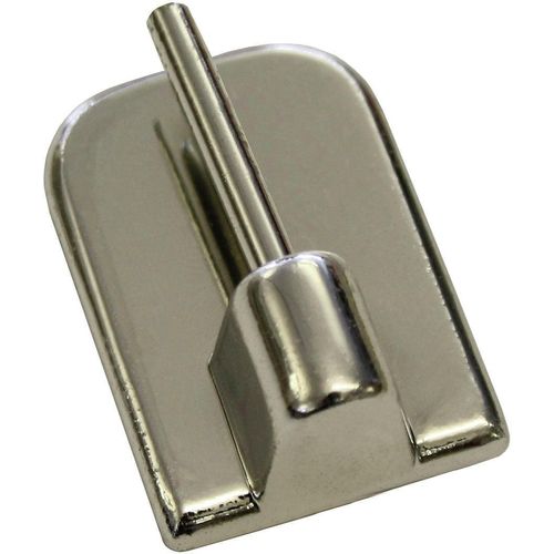 4003018003564 - Gardinenstangenhalter GARDINIA grau (chromfarben) H11cm Gardinenstangenhalterungen Serie Vitragestange flachoval Ø 11 mm