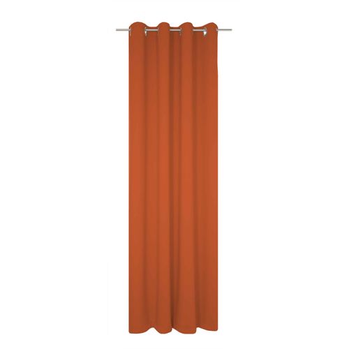 4004567411428 - Vorhang WIRTH Dim out Gardinen Gr 225 cm Ösen 142 cm orange (terra) Ösen nach Maß