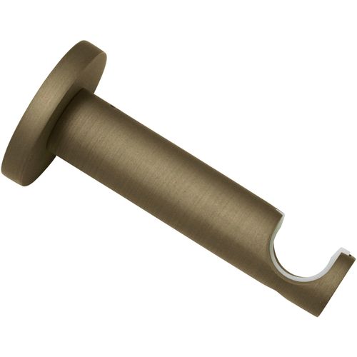 4003018333654 - Wandträger Kira 1-Lauf offen braun (cappuccino) B19cm H9cm L9cm Ø19cm Gardinenstangenhalterungen Serie Gardinenstange Kira