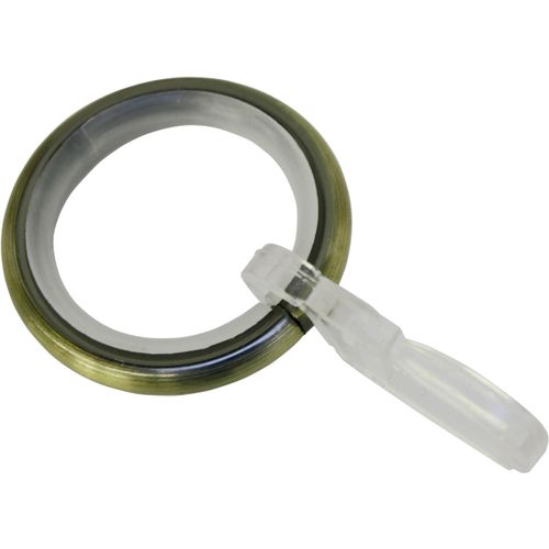 4003018289647 - Gardinenring Memphis Gardinenbefestigungen Gr 10 St grau (messingfarben) Gardinenringe Serie Einzelprogramm Memphis Ø 16 mm