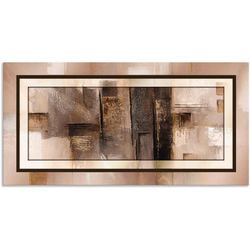 4059745025546 - Wandbild ARTLAND Quadrate - abstrakt 1 Bilder Gr B H 100 cm x 50 cm Alu-Dibond-Druck Muster 1 St goldfarben Bild Poster Bilder als Alubild Leinwandbild Wandaufkleber oder in versch Größen