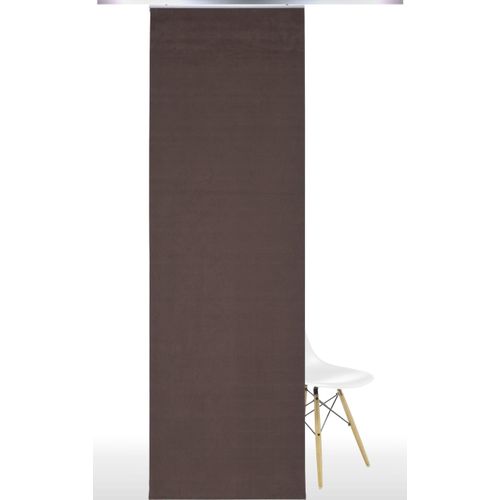 4016318276996 - Schiebegardine Gardinen Gr 245 cm Klettband 60 cm braun (dunkelbraun) Schiebegardinen blickdicht Gardine HxB 245x60