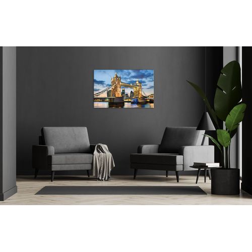 4032295093234 - Leinwandbild BÖNNINGHOFF gold (farbe bild(er) bunt badezimmer wohnzimmer büro esszimmer flur gästezimmer jugendzimmer keller küche schlafzimmer) B90cm H60cm T18cm Canvas MDF Bilder