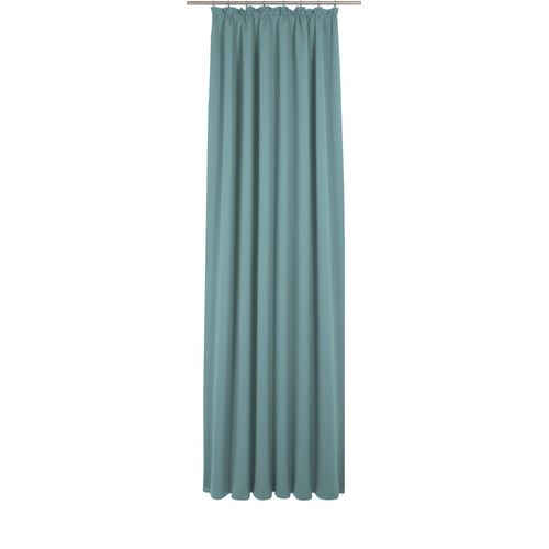 4004567505639 - Vorhang WIRTH Newbury blau (mittelblau) Gardinen 365cm Kräuselband 130cm Baumwolle Polyester nach Maß B130cm H365cm
