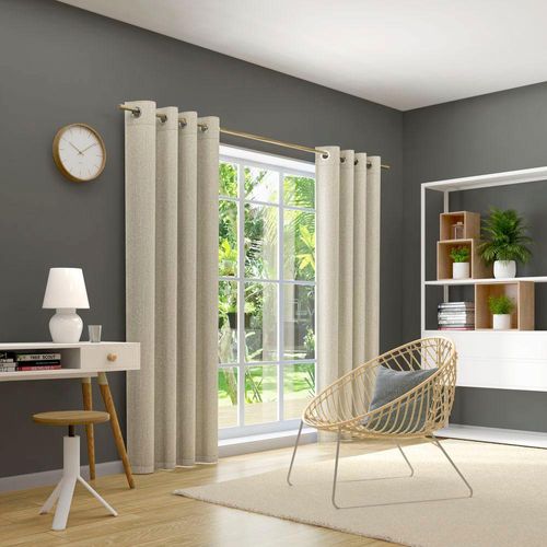 4006470492051 - Vorhang NEUTEX FOR YOU Monza Eco Gardinen Gr 245 cm Ösen 146 cm beige (leinen) Ösen Nachhaltig