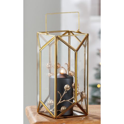 4063387262399 - Windlicht GILDE Kerzenhalter Cozy Laterne gold (goldfarben) B18cm H29cm T18cm Metall Glas Kerzenhalter 1-flammig aus Metall und Glas Höhe ca 29 cm 4063387262399 - Windlicht GILDE Kerzenhalter Cozy Laterne gold (goldfarben) B18cm H29cm T18cm Metall Glas Kerzenhalter 1-flammig aus Metall und Glas Höhe ca 29 cm