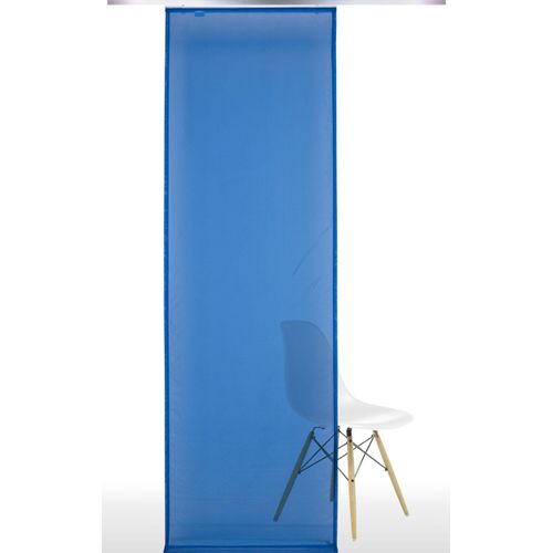 4016318277061 - Schiebegardine Gardinen Gr 245 cm Klettband 60 cm blau Schiebegardinen transparent Gardine HxB 245x60