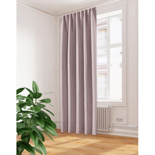 4056751531832 - Vorhang HOME WOHNIDEEN JONALU Gr 1 rosa (rosé) B140cm H300cm Polyester Gardinen Kombibandschal Dekostoff SOFT Raumhoch