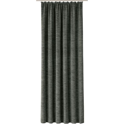 4004567394844 - Vorhang WIRTH Trondheim B grau Gardinen 385cm Kräuselband 132cm Polyacryl nach Maß B132cm H385cm