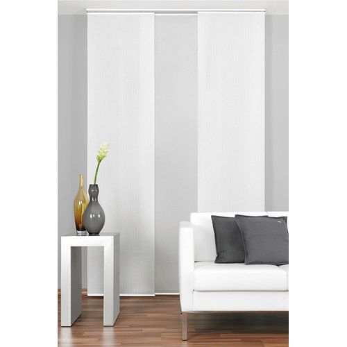 4015161036801 - Schiebegardine Alexa Gr 1 weiß B60cm H245cm Polyester Gardinen HxB 245x60 mit Aufhängung in weiß