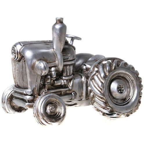 4050223718059 - Spardose Trecker silberfarben Spardosen silberfarben (altsilberfarben) Weitere Figuren Skulpturen Wanddekoobjekte Sparschwein Retro-Design ideales Geschenk