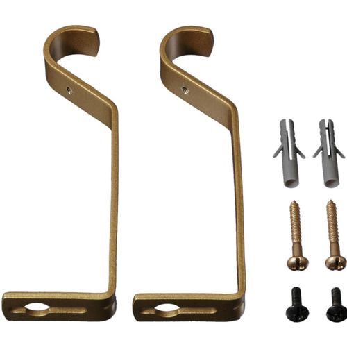 4016318279454 - Träger Gr 1 gold (goldfarben matt) L132cm Ø2cm Gardinenstangenhalterungen für Gardinenstangen Ø 20 mm 4016318279454 - Träger Gr 1 gold (goldfarben matt) L132cm Ø2cm Gardinenstangenhalterungen für Gardinenstangen Ø 20 mm