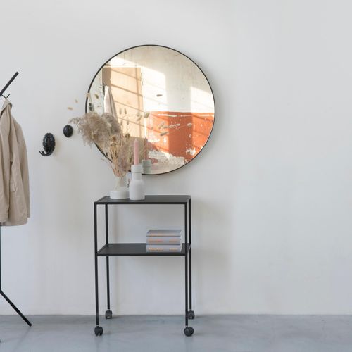 8712077105985 - Wandspiegel Donna schwarz Spiegel B H T 90cm x 90cm x 6cm Ø 90cm Metall Spiegelglas Metall Qualitativ hochwertiges Erscheinungsbild Ø 90 cm B90cm H90cm T6cm 8712077105985 - Wandspiegel Donna schwarz Spiegel B H T 90cm x 90cm x 6cm Ø 90cm Metall Spiegelglas Metall Qualitativ hochwertiges Erscheinungsbild Ø 90 cm B90cm H90cm T6cm