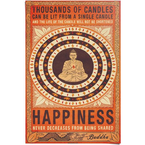 8714597364828 - Poster REINDERS Buddha Happiness rot (farbe bild(er) rot) B61cm H915cm Papier Bilder 8714597364828 - Poster REINDERS Buddha Happiness rot (farbe bild(er) rot) B61cm H915cm Papier Bilder