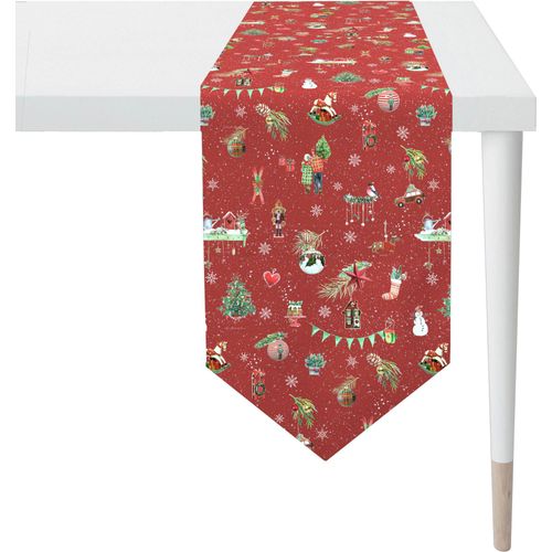 4003440279933 - Tischband APELT 6200 WINTERWELT Weihnachtsdeko Weihnachten bunt (rot bunt) B32cm L175cm Baumwolle Polyester Tischdecken Digitaldruck 4003440279933 - Tischband APELT 6200 WINTERWELT Weihnachtsdeko Weihnachten bunt (rot bunt) B32cm L175cm Baumwolle Polyester Tischdecken Digitaldruck