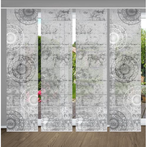 4056751438223 - Schiebegardine HOME IN GREEN MANDRIGA Gr 1 grau B60cm H245cm Polyester Gardinen SET DIGITALDRUCKBAMBUSOPTIK RECYCELT 4056751438223 - Schiebegardine HOME IN GREEN MANDRIGA Gr 1 grau B60cm H245cm Polyester Gardinen SET DIGITALDRUCKBAMBUSOPTIK RECYCELT