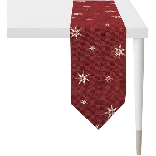 4003440293182 - Tischband APELT 5842 rot (goldfarben rot) B21cm L175cm Polyacryl Polyester Viskose Tischdecken