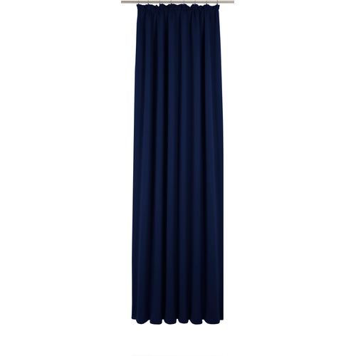 4004567506629 - Vorhang WIRTH Newbury blau (nachtblau) Gardinen 275cm Kräuselband 130cm Baumwolle Polyester nach Maß B130cm H275cm
