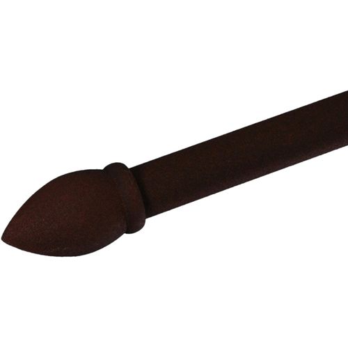 4016318302169 - Gardinenstangen-Endstück Mush Gr 1 braun (rostbraun) H31cm L53cm Ø2cm Gardinenstangenendstücke für Gardinenstangen Ø 20 mm