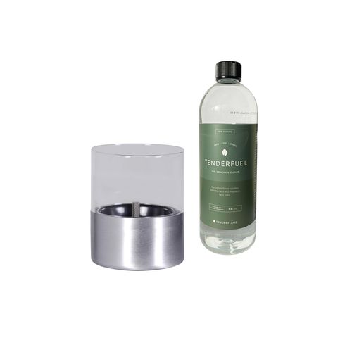 8721077910970 - Tischfeuer TENDERFLAME »Lilly 1« Geschenkset alufarbe B205cm H23cm L23cm Keramik Dekokamine Rauch- und rußfrei 8721077910970 - Tischfeuer TENDERFLAME »Lilly 1« Geschenkset alufarbe B205cm H23cm L23cm Keramik Dekokamine Rauch- und rußfrei