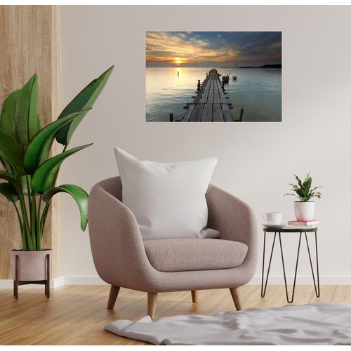 4067437104196 - Wandsticker QUEENCE Karo blau B120cm H80cm T01cm Folie Wandtattoos Selbstklebend kinderleichte Anbringung