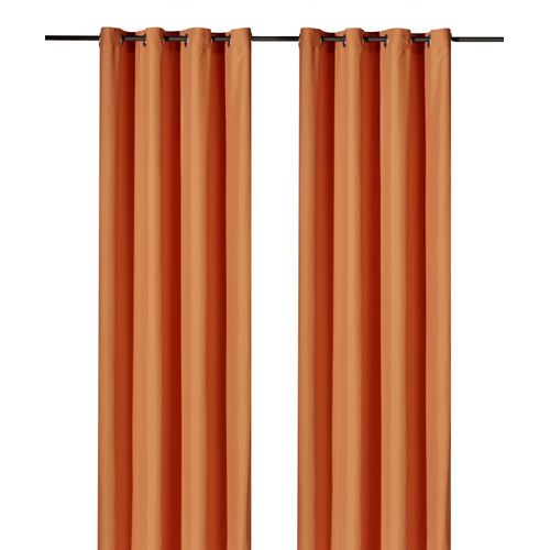 4005385136814 - Vorhang WECKBRODT Vito Gardinen Gr 245 cm Ösen 140 cm orange Ösen Gardine Ösenschal Gardine blickdicht Microvelour Unifarben 4005385136814 - Vorhang WECKBRODT Vito Gardinen Gr 245 cm Ösen 140 cm orange Ösen Gardine Ösenschal Gardine blickdicht Microvelour Unifarben