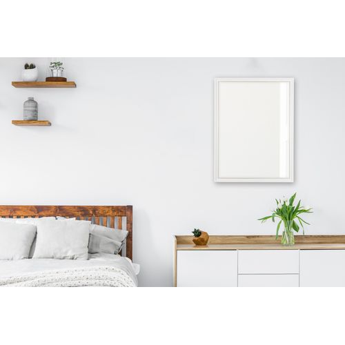 4251820312316 - Spiegel MIRRORS AND MORE Elenor gold (weiß gold) B34cm H45cm Kunststoff Spiegel Horizontal und vertikal montierbar