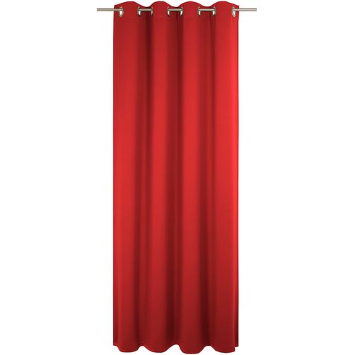 4004567496210 - Vorhang WIRTH Newbury rot Gardinen 145cm Ösen 130cm Baumwolle Polyester nach Maß B130cm H145cm 4004567496210 - Vorhang WIRTH Newbury rot Gardinen 145cm Ösen 130cm Baumwolle Polyester nach Maß B130cm H145cm