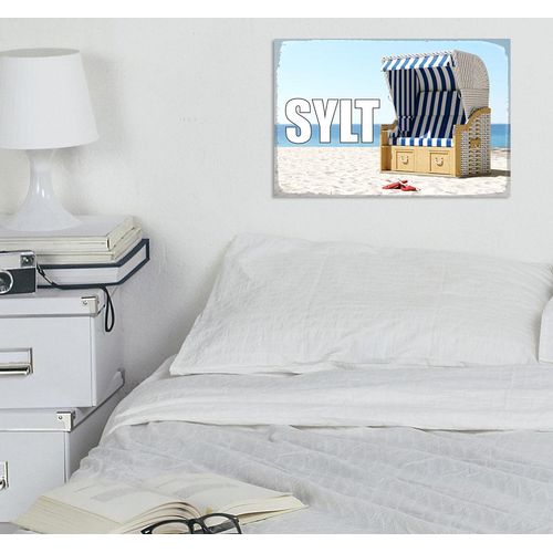 4067437340273 - Metallbild QUEENCE Sylter Strandkorb Bilder Gr B H 45 cm x 30 cm Metallbild Querformat 1 St beige Metallbilder Stahlschilder 4067437340273 - Metallbild QUEENCE Sylter Strandkorb Bilder Gr B H 45 cm x 30 cm Metallbild Querformat 1 St beige Metallbilder Stahlschilder