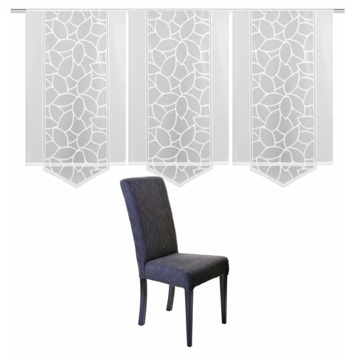 4056751153126 - Schiebegardine HOME WOHNIDEEN JENNA Gardinen weiß Fertiggardine Flächenvorhang Gardine Plissee Sonnenschutz-Plissee nach Räumen Schiebevorhang Jacquard Set inkl Befestigungszubehör 4056751153126 - Schiebegardine HOME WOHNIDEEN JENNA Gardinen weiß Fertiggardine Flächenvorhang Gardine Plissee Sonnenschutz-Plissee nach Räumen Schiebevorhang Jacquard Set inkl Befestigungszubehör