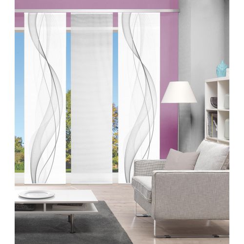 4056751298155 - Schiebegardine VISION S 3ER SET HEIGHTS Gr 1 grau B60cm H260cm Polyester Gardinen HxB 260x60 Schiebevorhang 3er Set Digitaldruck 4056751298155 - Schiebegardine VISION S 3ER SET HEIGHTS Gr 1 grau B60cm H260cm Polyester Gardinen HxB 260x60 Schiebevorhang 3er Set Digitaldruck