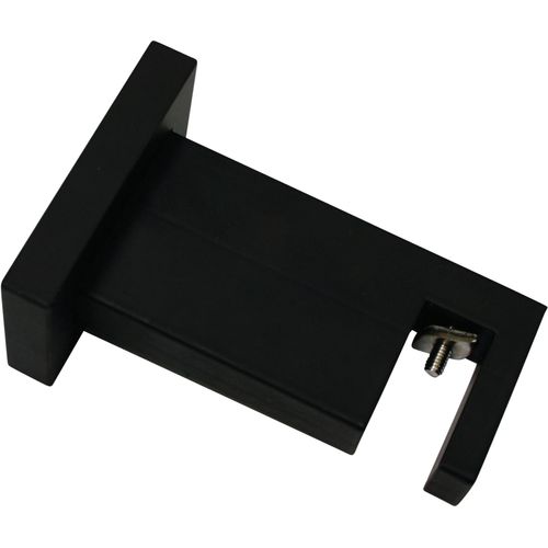 4003018379287 - Wandträger Slim schwarz (schwarz matt) SCHÖNER WOHNEN-KOLLEKTION Gardinenstangenhalterungen Serie Einzelprogramm Matteo rechteckig