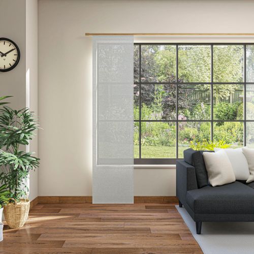 4006470492112 - Schiebegardine NEUTEX FOR YOU Alora Eco Gr 1 silber (silberfarben) B60cm H245cm Baumwolle Polyester Gardinen