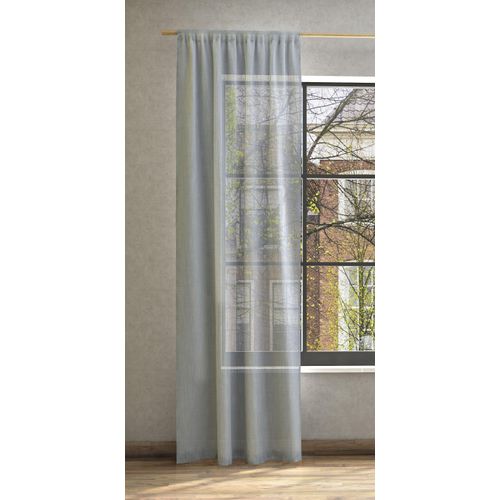 4006470485459 - Vorhang NEUTEX FOR YOU Mara-ECO Gardinen Gr 245 cm Stangendurchzug 144 cm grau (hellgrau) Stangendurchzug Nachhaltig