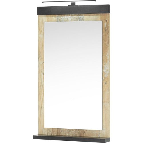 4067602872578 - Badspiegel HOME AFFAIRE SHERWOOD Spiegel im modernen Design braun (old style hell dekor) B55cm H100cm T10cm FSC-zertifizierter Holzwerkstoff Spiegel in 2 Farben verfügbar inkl LED-Beleuchtung mit Ablageboden 4067602872578 - Badspiegel HOME AFFAIRE SHERWOOD Spiegel im modernen Design braun (old style hell dekor) B55cm H100cm T10cm FSC-zertifizierter Holzwerkstoff Spiegel in 2 Farben verfügbar inkl LED-Beleuchtung mit Ablageboden