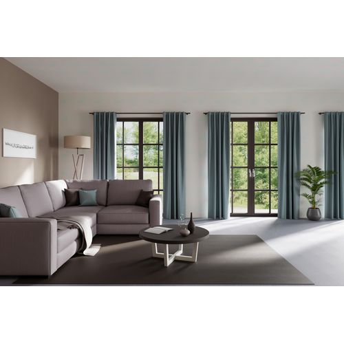 4043343677450 - Vorhang Kalin Gr 1 blau (taubenblau) B140cm H245cm Obermaterial 100% Polyester Gardinen Fertigschal