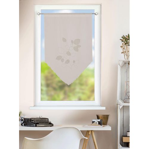 4043343681419 - Scheibengardine Nea Gr 1 weiß B60cm H90cm Obermaterial 100% Polyester Gardinen Schlaufenpanneaux