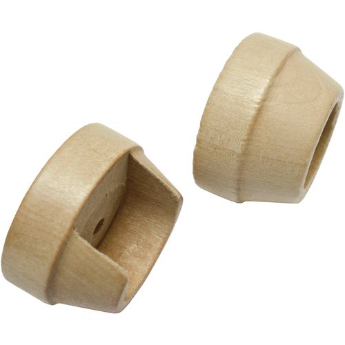 4003018005544 - Gardinenstangenhalter Wandlager für Ø 28 mm Holz Gardinenstangenhalterungen Gr Länge 17 cm beige (natur) Gardinenstangenhalter Gardinenstangenhalterungen Serie Gardinenstangen-Set Lugano Classic Ø 28 mm