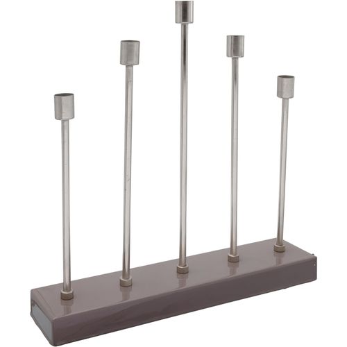 4063074443537 - Kerzenhalter KAYOOM Kerzenhalter Art Deco 525 silber (silberfarben) B9cm H40cm T40cm Ø0cm Metall Kerzenhalter 4063074443537 - Kerzenhalter KAYOOM Kerzenhalter Art Deco 525 silber (silberfarben) B9cm H40cm T40cm Ø0cm Metall Kerzenhalter