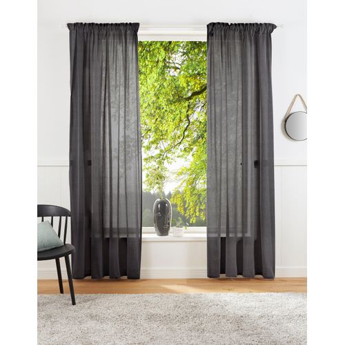 4004567282400 - Vorhang Lanea Gr 3 grau (anthrazit) B135cm H225cm Baumwolle Polyester LEGER HOME BY LENA GERCKE Gardinen Leinenoptik 1 Schal verschiedene Größen 4004567282400 - Vorhang Lanea Gr 3 grau (anthrazit) B135cm H225cm Baumwolle Polyester LEGER HOME BY LENA GERCKE Gardinen Leinenoptik 1 Schal verschiedene Größen