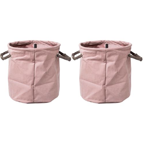 4003529696101 - Dekovase CREATIV HOME Brocade Samt Vasen Gr H 26 cm Ø 245 cm rosa Blumenvasen Vasen