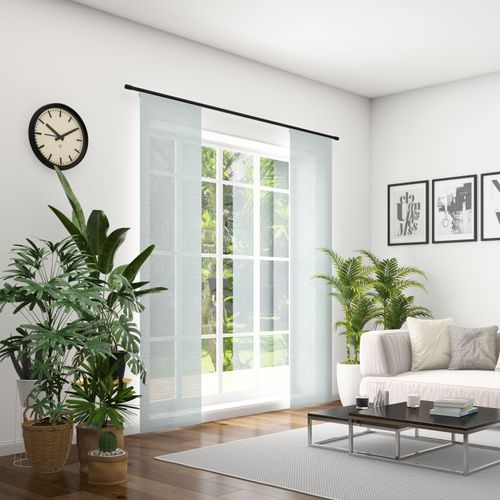 4006470501326 - Schiebegardine NEUTEX FOR YOU Allure silber (silberfarben) B60cm H225cm Jacquard Polyester Gardinen Breite 60 cm nach Maß 4006470501326 - Schiebegardine NEUTEX FOR YOU Allure silber (silberfarben) B60cm H225cm Jacquard Polyester Gardinen Breite 60 cm nach Maß