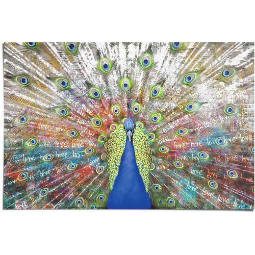 8714597388756 - Poster REINDERS Liebespfau bunt (farbe bild(er) mehrfarbig) B915cm H61cm Papier Bilder