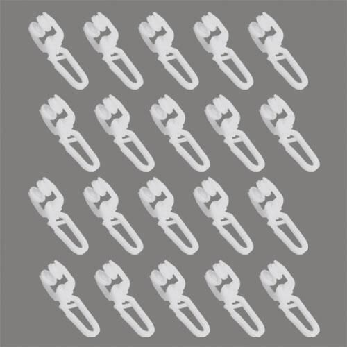 4015161001830 - Faltenrolle Teva Gr 1 weiß H24cm L18cm Kunststoff Gardinenbefestigungen für T-Schienen