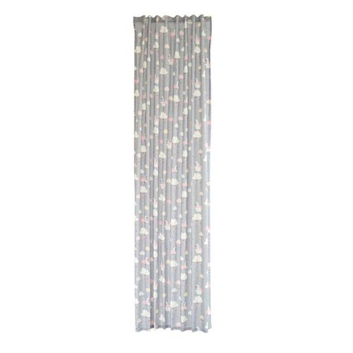 4043343555710 - Vorhang Little Love Gardinen Gr 245 cm verdeckte Schlaufen 140 cm grau (grey) Verdeckte Schlaufen Fertigschal Litlle Love
