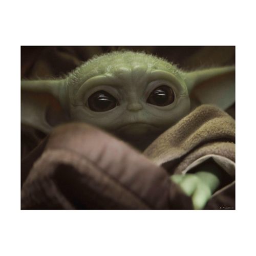 4055065190148 - Bild KOMAR Mandalorian The Child Cute Face bunt (farbe bild(er) bunt) B50cm H40cm Papier Holz Bilder Wandbild zur Dekoration im Kinderzimmer - ohne Rahmen